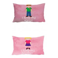 Couple Pillow With Attractive Design ( With Filler)